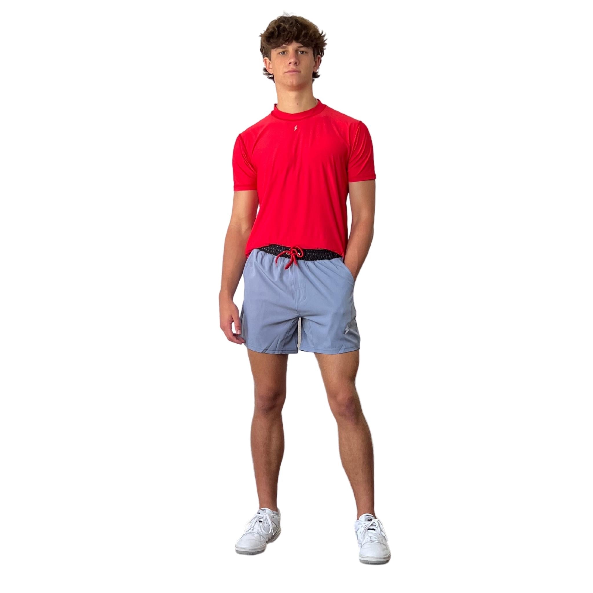 Performance 5" Short w/ Liner - Steel Blue- thumb 4