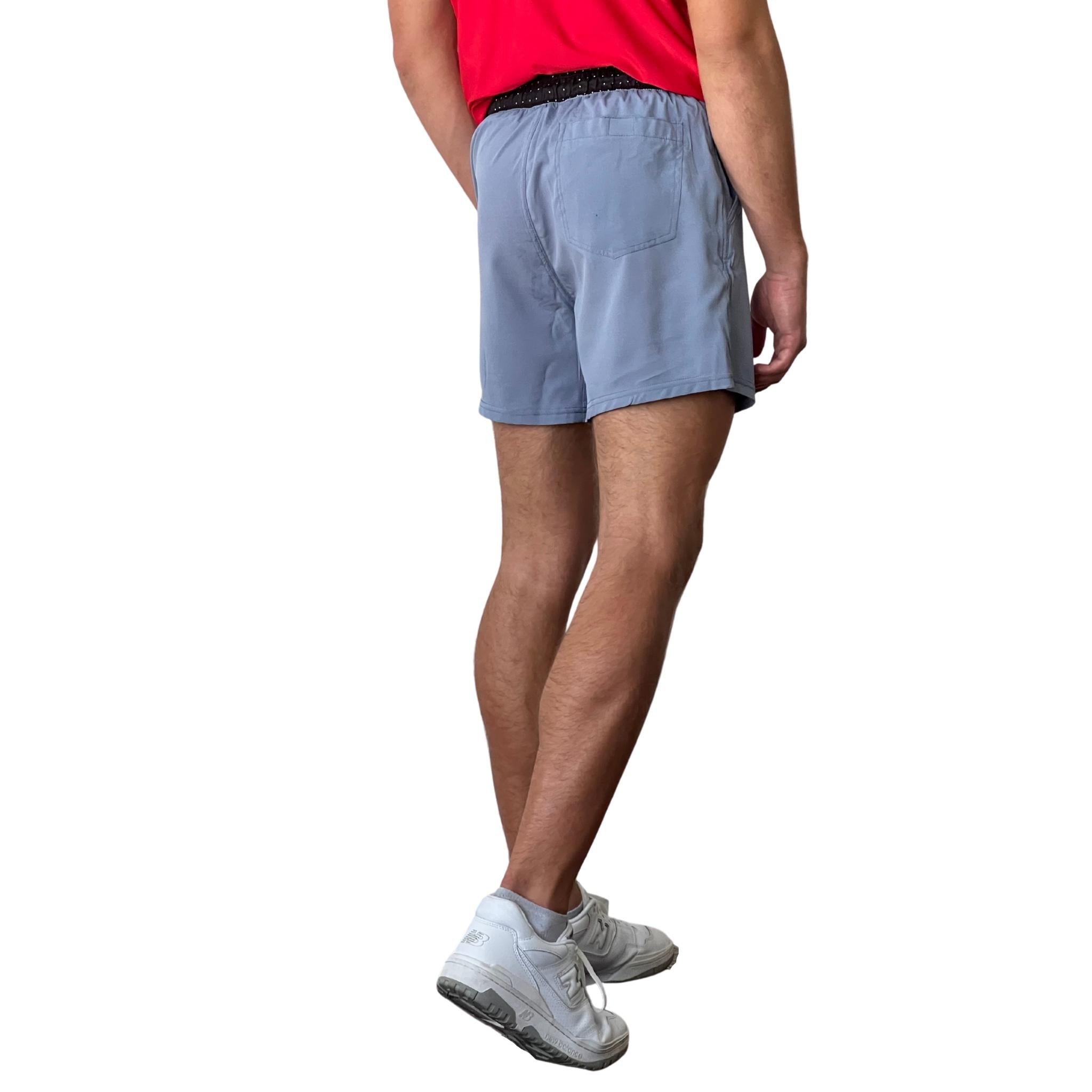 Performance 5" Short w/ Liner - Steel Blue- thumb 5