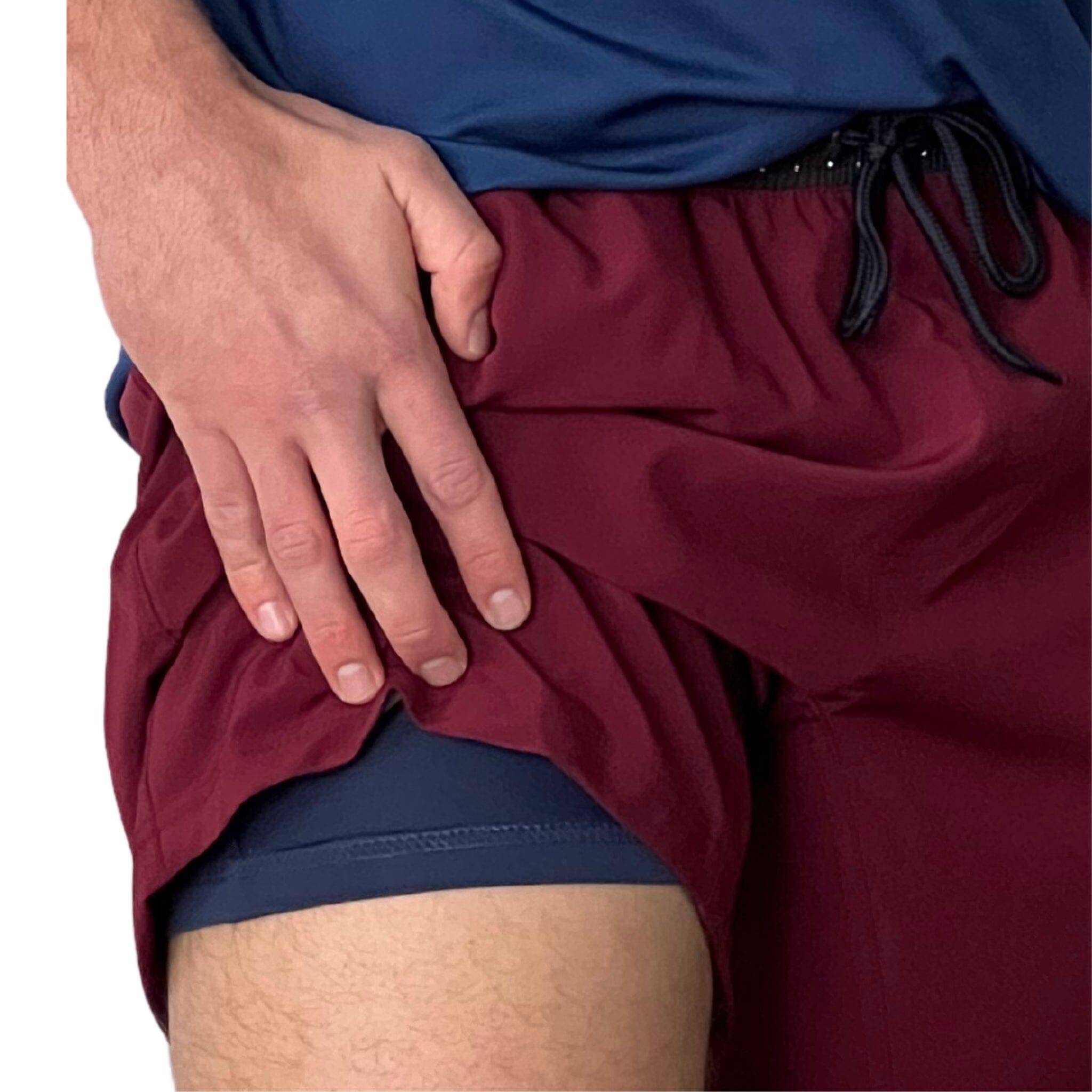 Performance 5" Short w/ Liner - Maroon- thumb 5