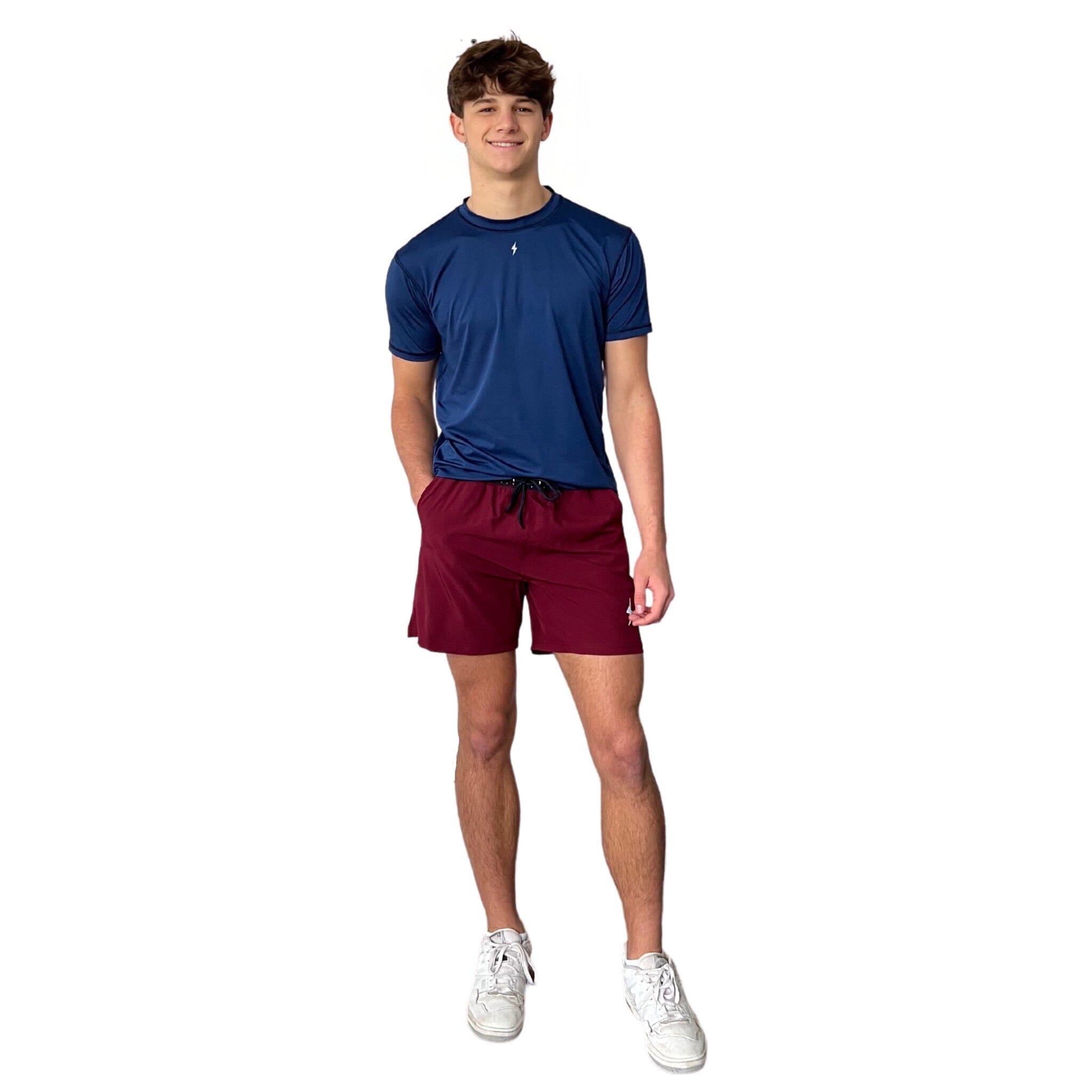 Performance 5" Short w/ Liner - Maroon- thumb 3