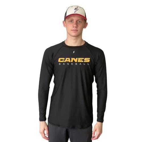 Performance Long Sleeve Shirt - Black- thumb 6
