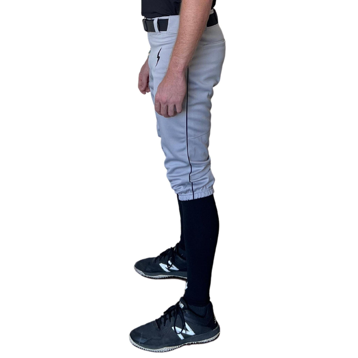 Premium Pro Baseball Knicker Pant w/ Piping Grey/Black – BRUCE BOLT