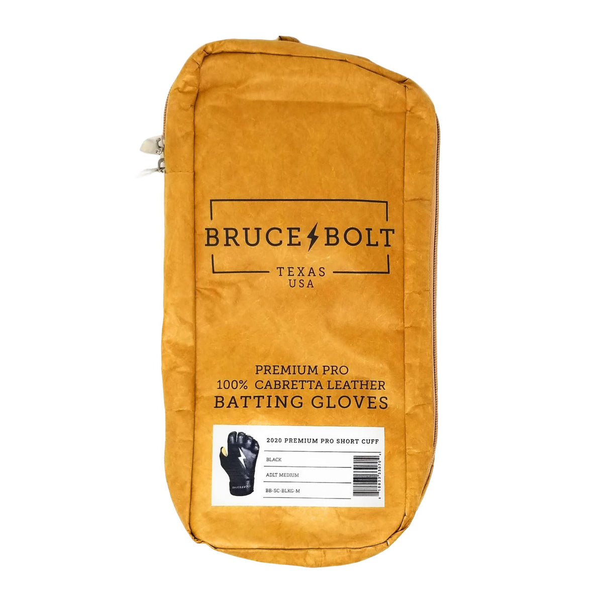 Bruce Bolt Premium Pro Baseball Batting Gloves Short Cuff
