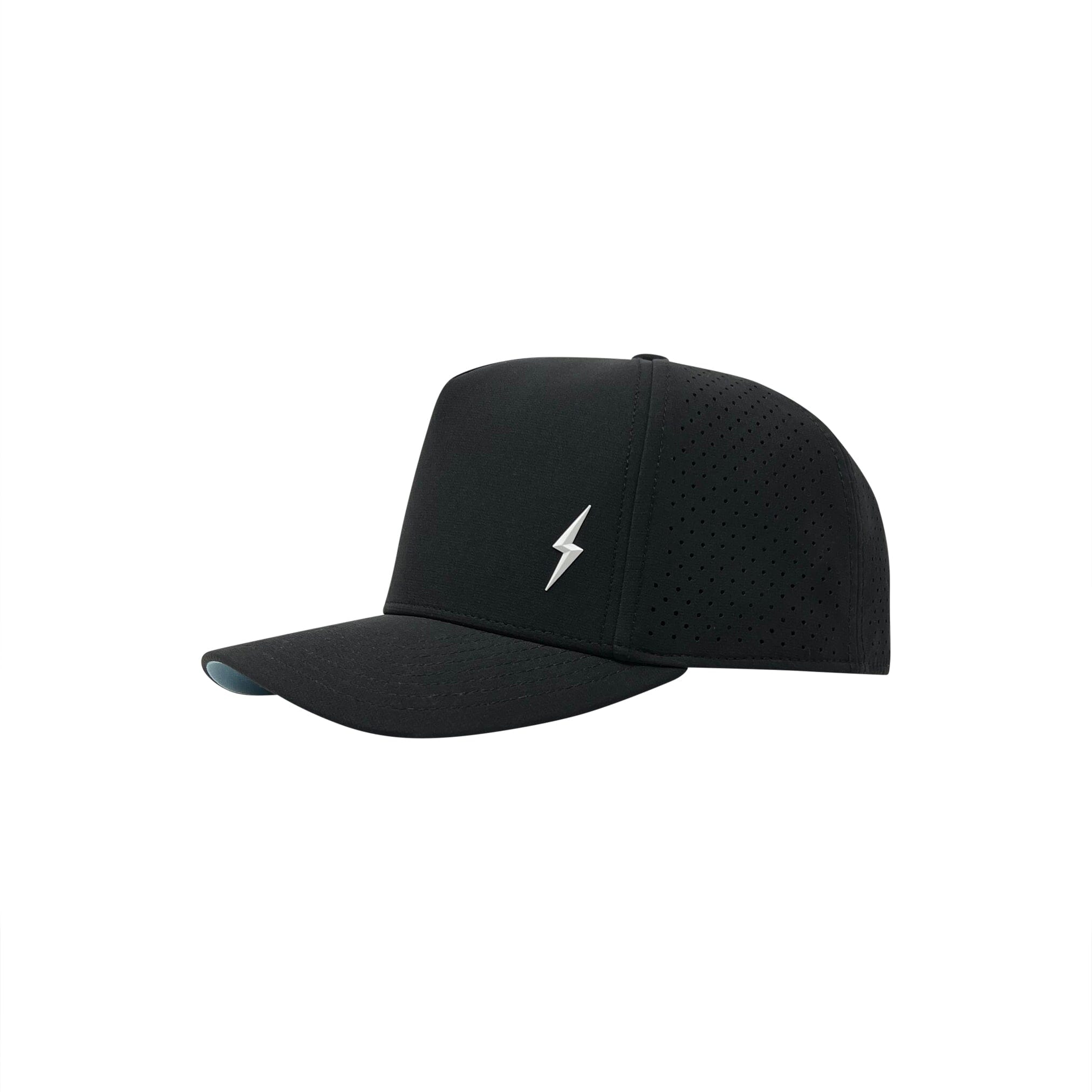 BOLT Standard Snapback Hat - Black/White Bolt- quickbuy