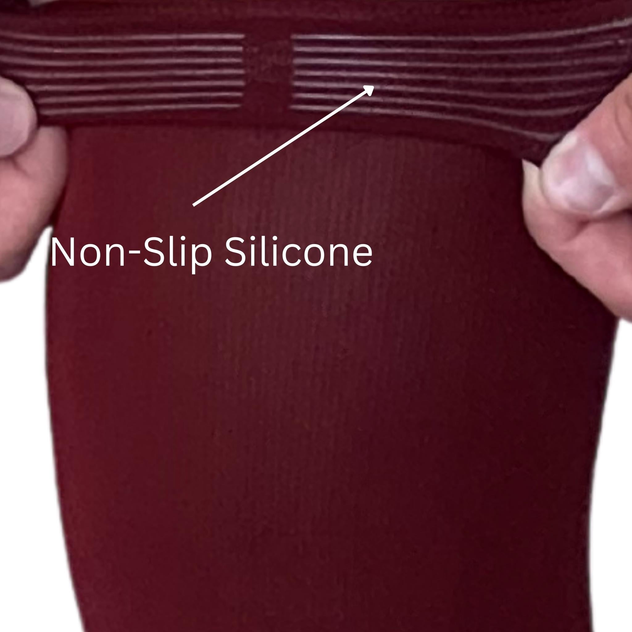 Compression Xtra Long Leg Sleeves (2-Pack) - Maroon- thumb 4