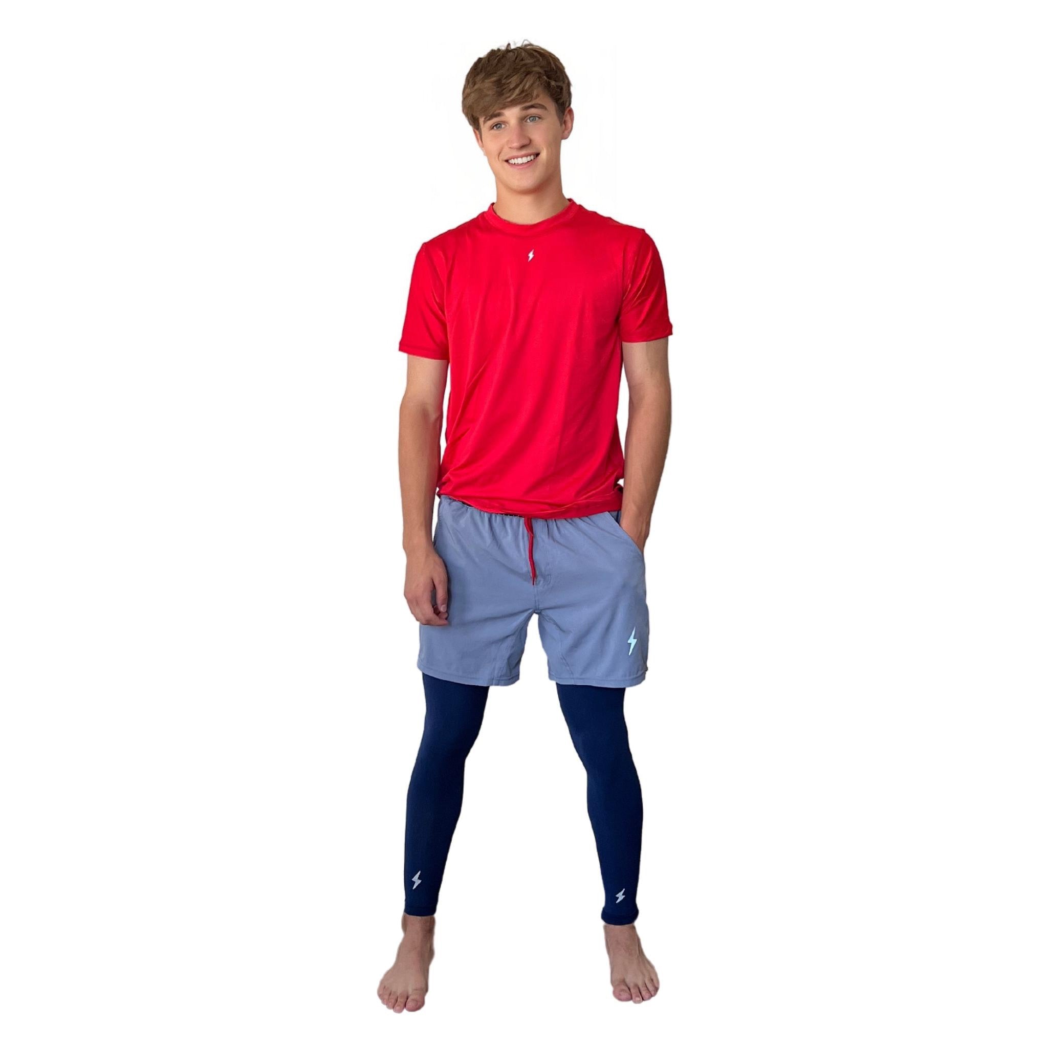 Compression Xtra Long Leg Sleeves (2-Pack) - Navy- thumb 3