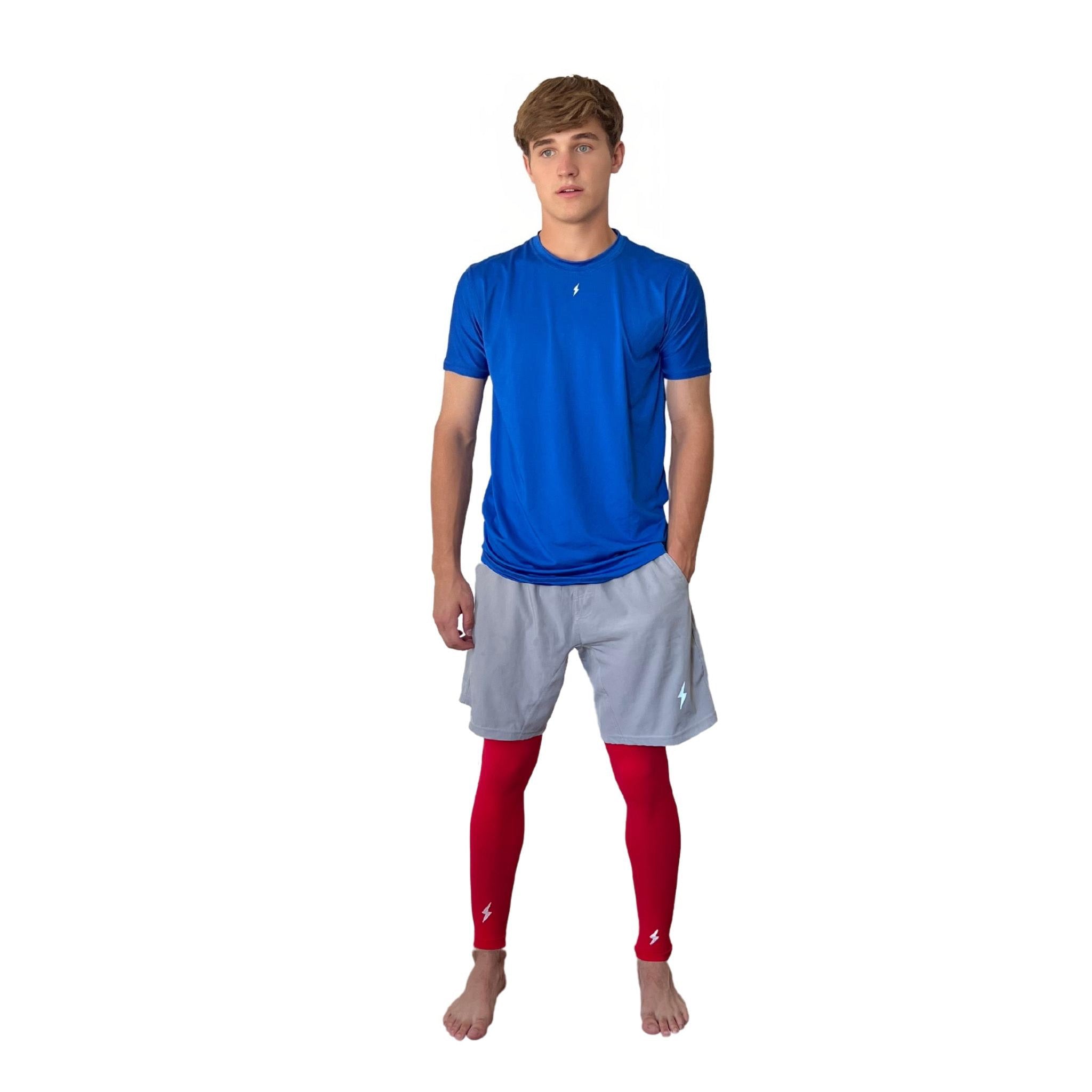 Compression Xtra Long Leg Sleeves (2-Pack) - Red- thumb 5
