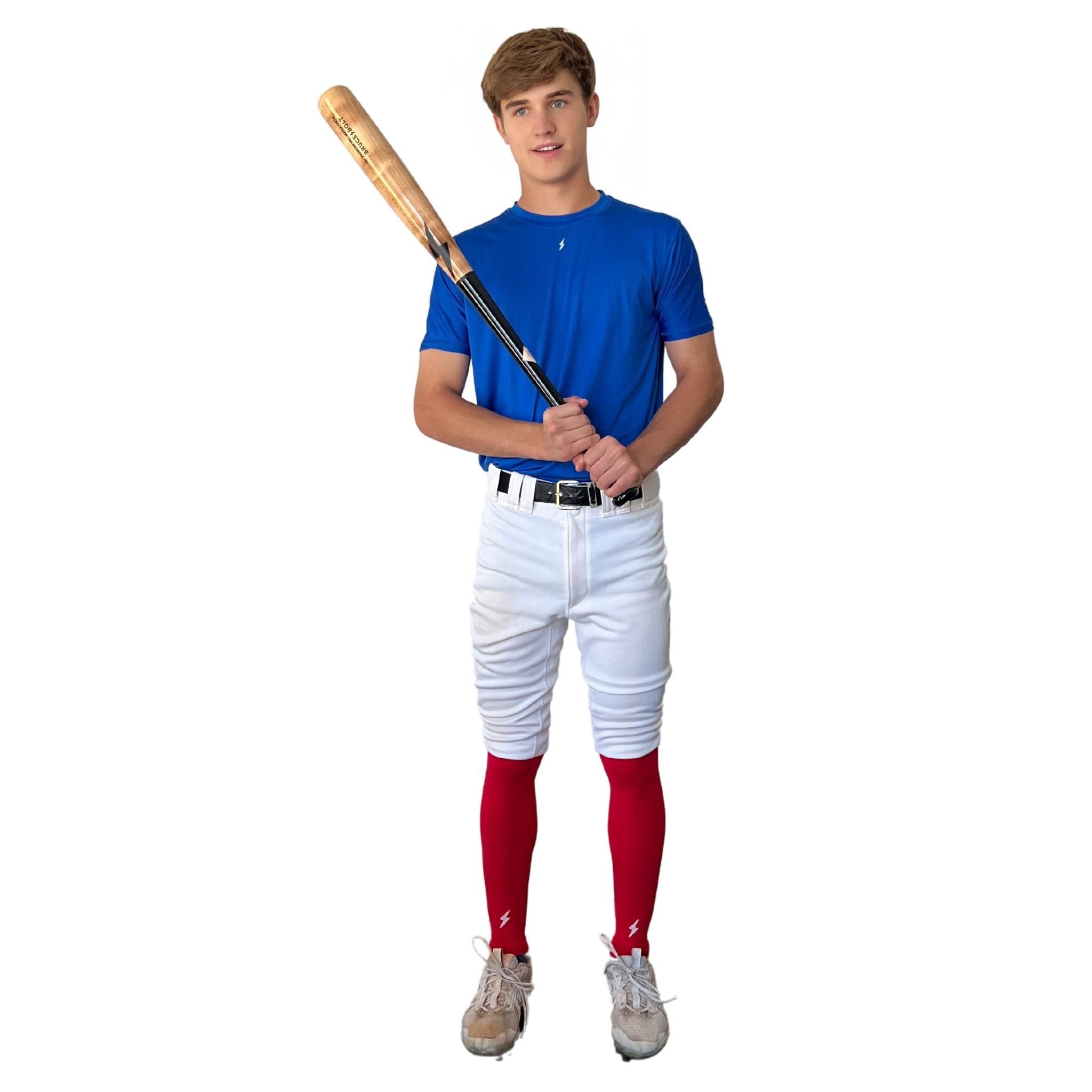 Compression Xtra Long Leg Sleeves (2-Pack) - Red- thumb 2