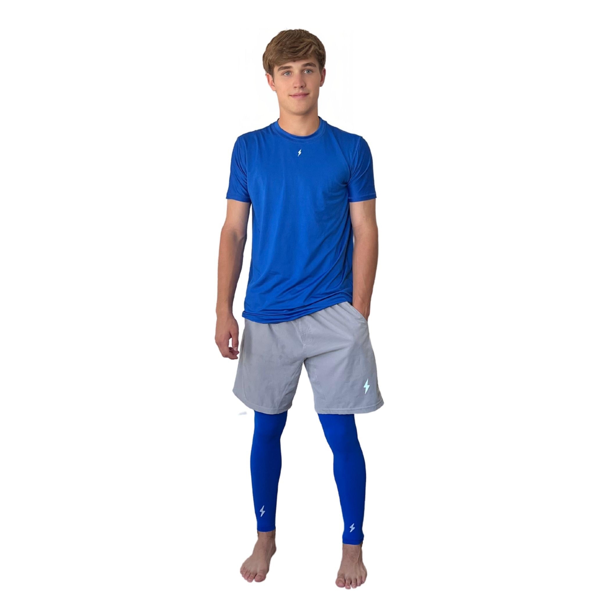 Compression Xtra Long Leg Sleeves (2-Pack) - Royal Blue- thumb 5