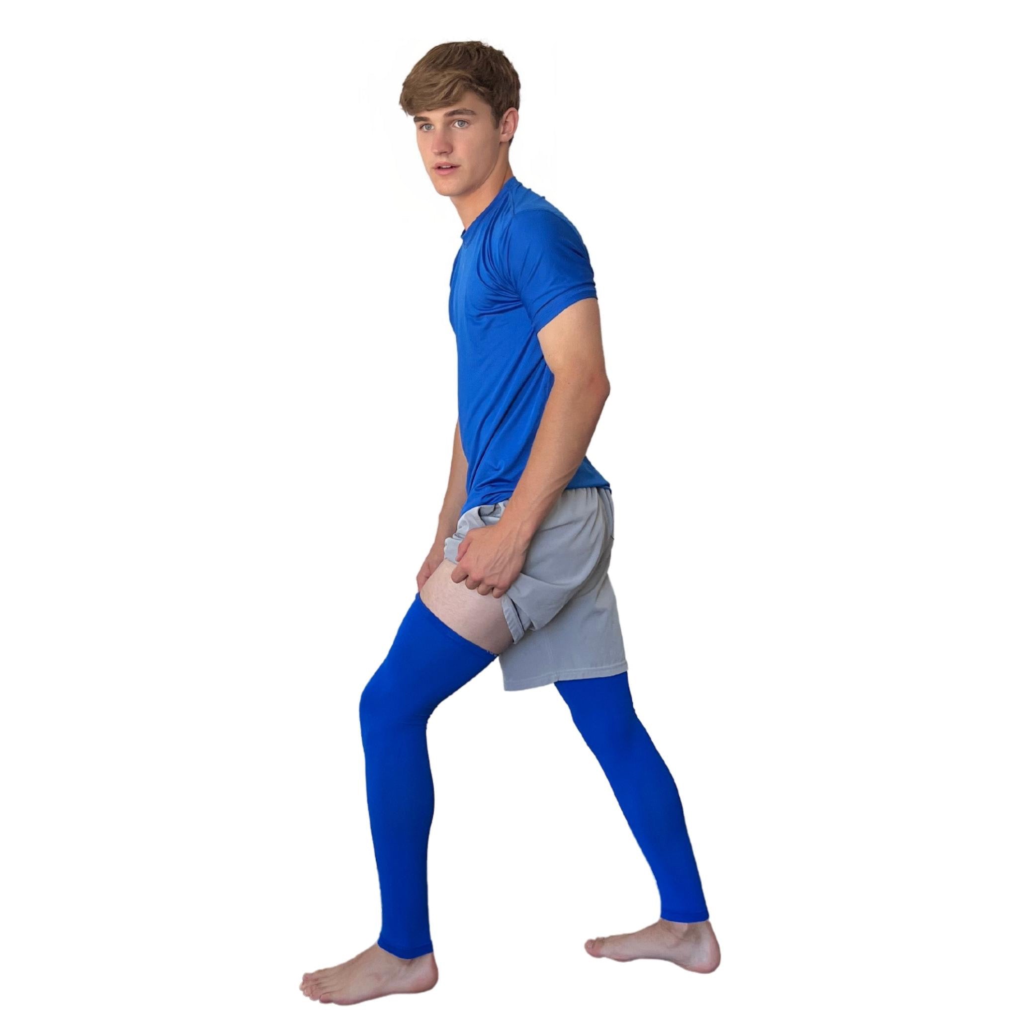 Compression Xtra Long Leg Sleeves (2-Pack) - Royal Blue- thumb 4