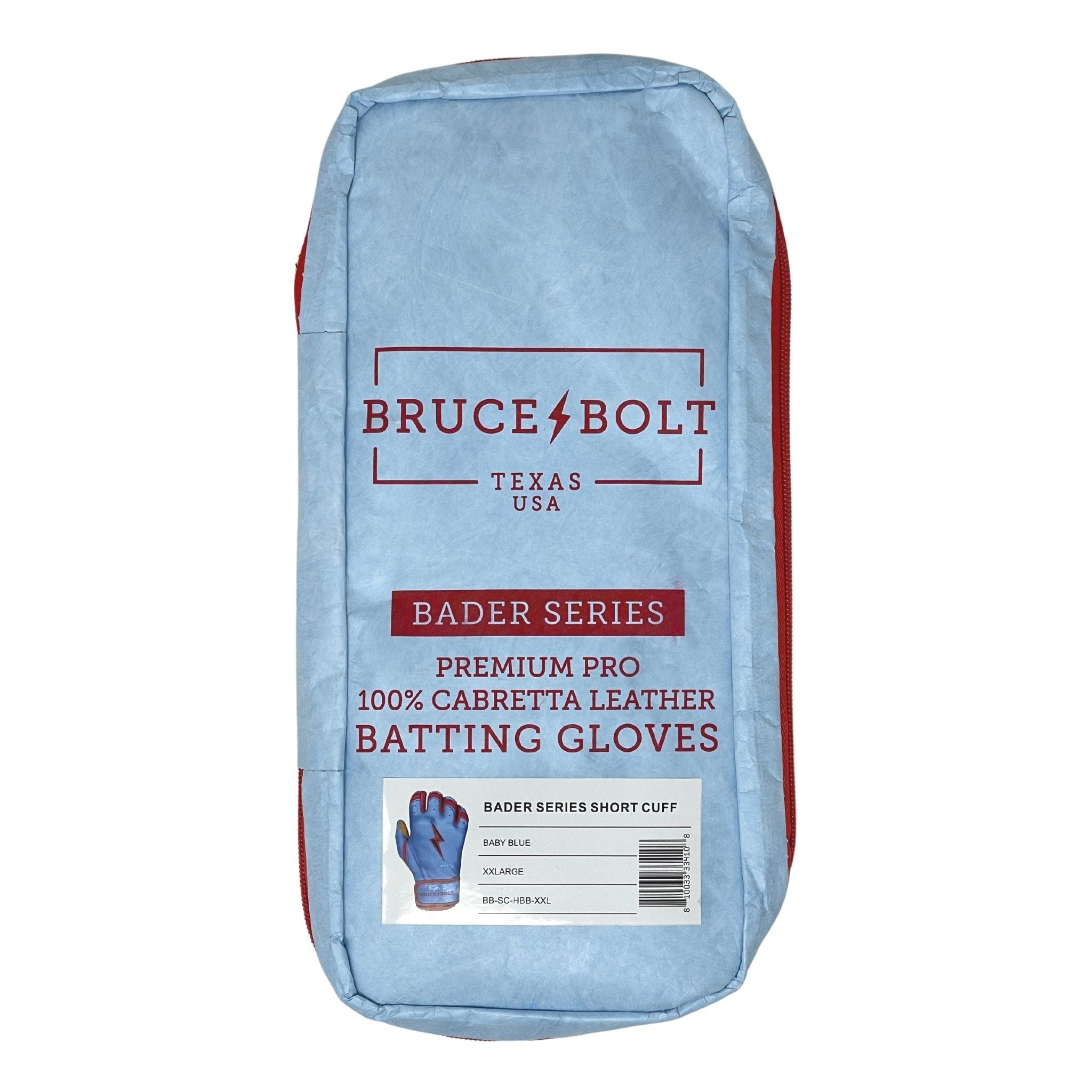 Harrison Bader Signature Series Short Cuff Batting Gloves - Baby Blue- thumb 6