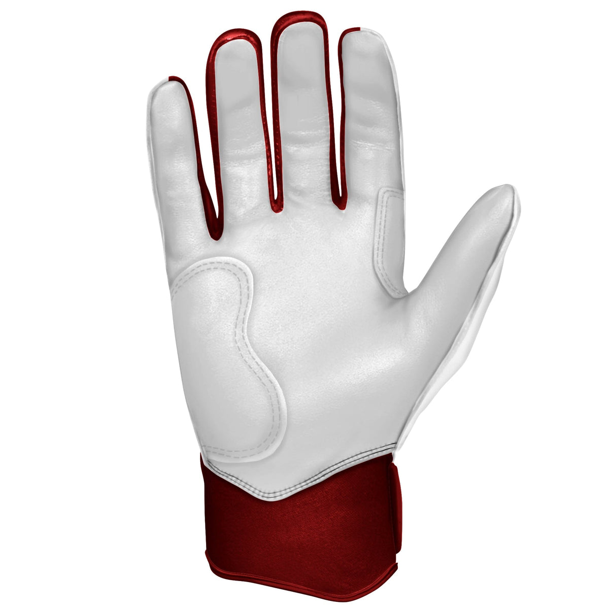 Maroon and white sales batting gloves