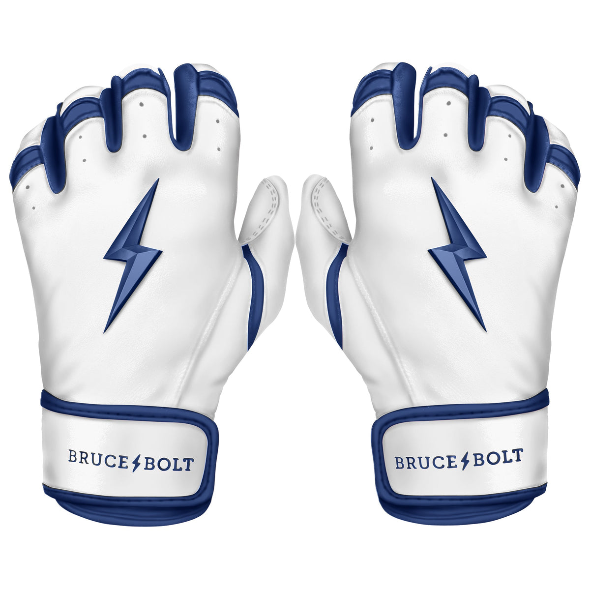 Team Issued Batting Gloves - Bruce Bolt - Blue, Orange and Grey