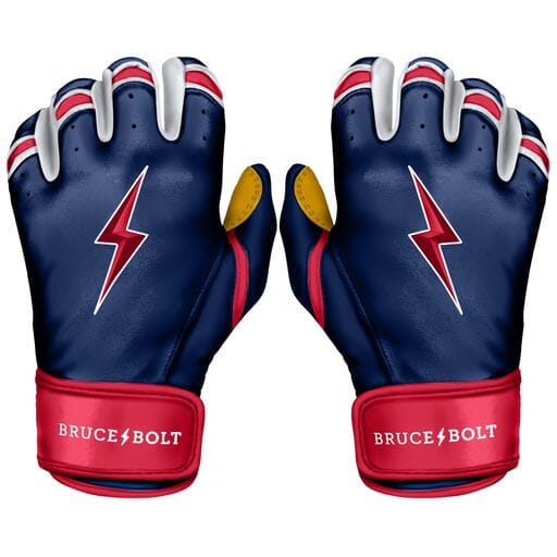 Mets Batting Gloves Red, White and Blue Batting Gloves BRUCE BOLT