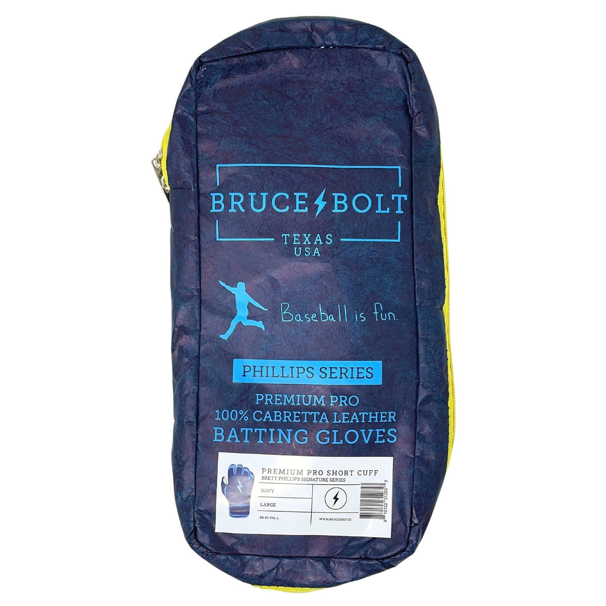 Bruce Bolt PREMIUM PRO BRINSON Series Short Cuff Batting Gloves: White – HB  Sports Inc.