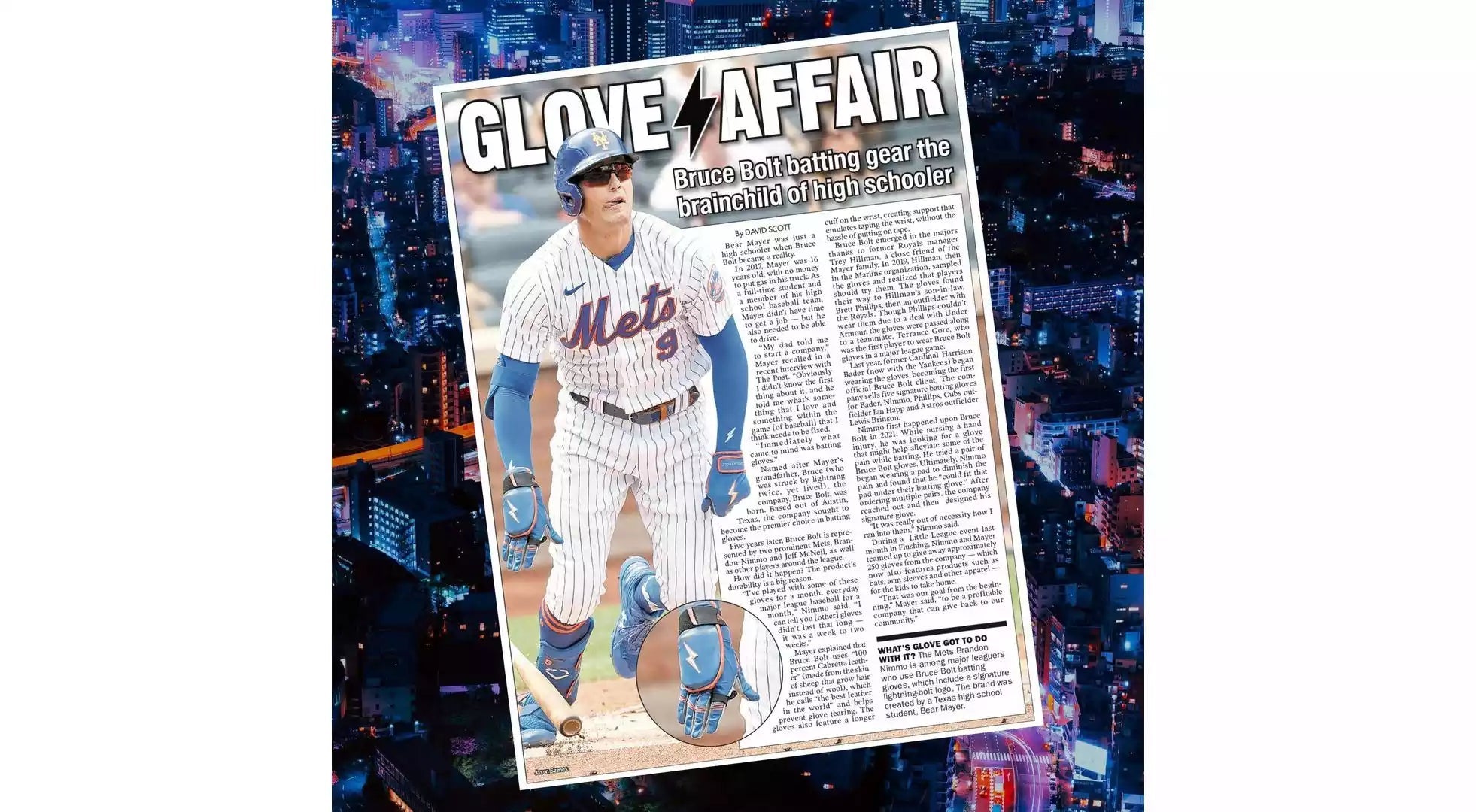 NY Post Feature: "How Bruce Bolt Batting Gloves Became a Must for MLB Players"