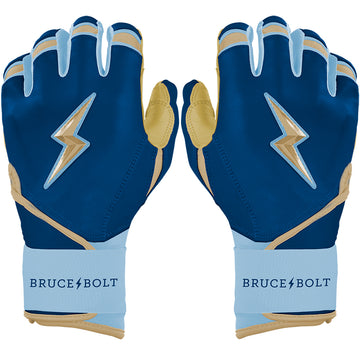 BURGER Series Long Cuff Batting Gloves | BURGER NAVY - 1