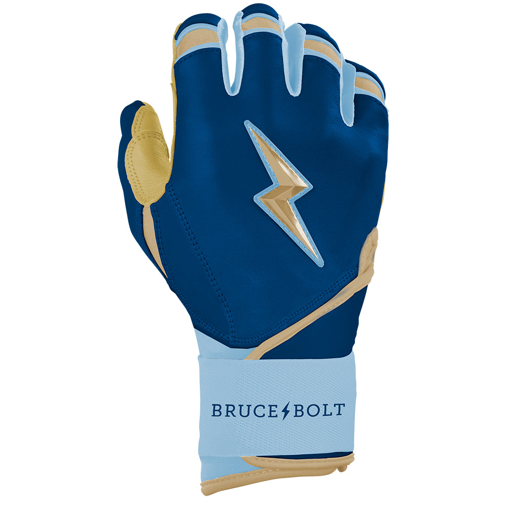 BURGER Series Long Cuff Batting Gloves | BURGER NAVY- thumb 4