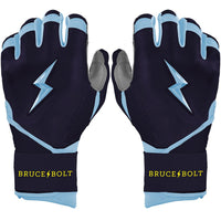 Bear Series Long Cuff Batting Gloves - Tampa Blue