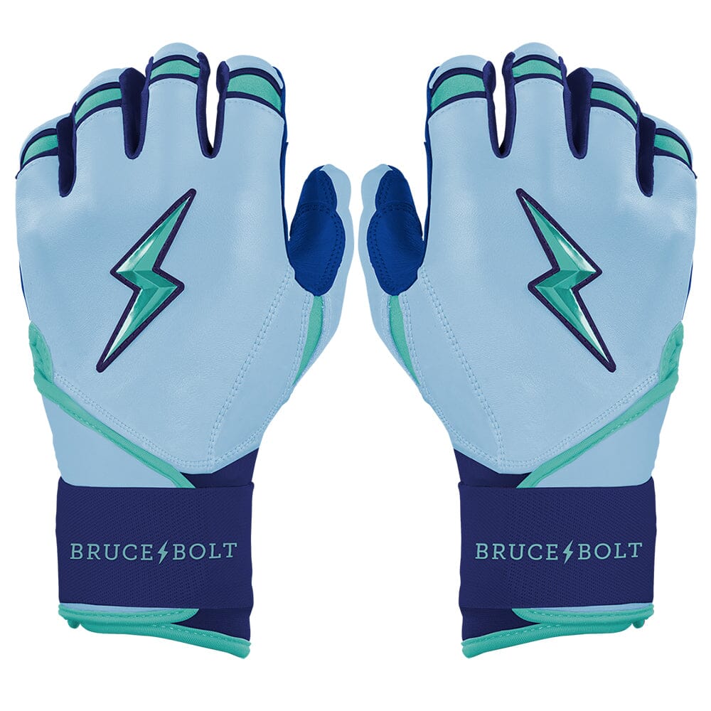 Bear Series Long Cuff Batting Gloves - Tidal Blue- quickbuy