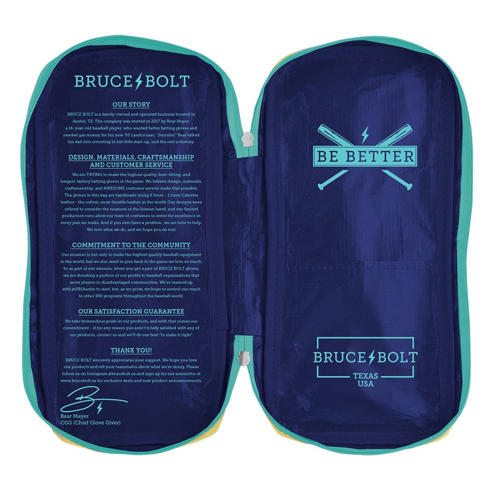 Bear Series Short Cuff Batting Gloves - Tidal Blue- thumb 7