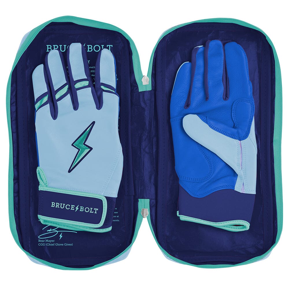 Bear Series Short Cuff Batting Gloves - Tidal Blue- thumb 8