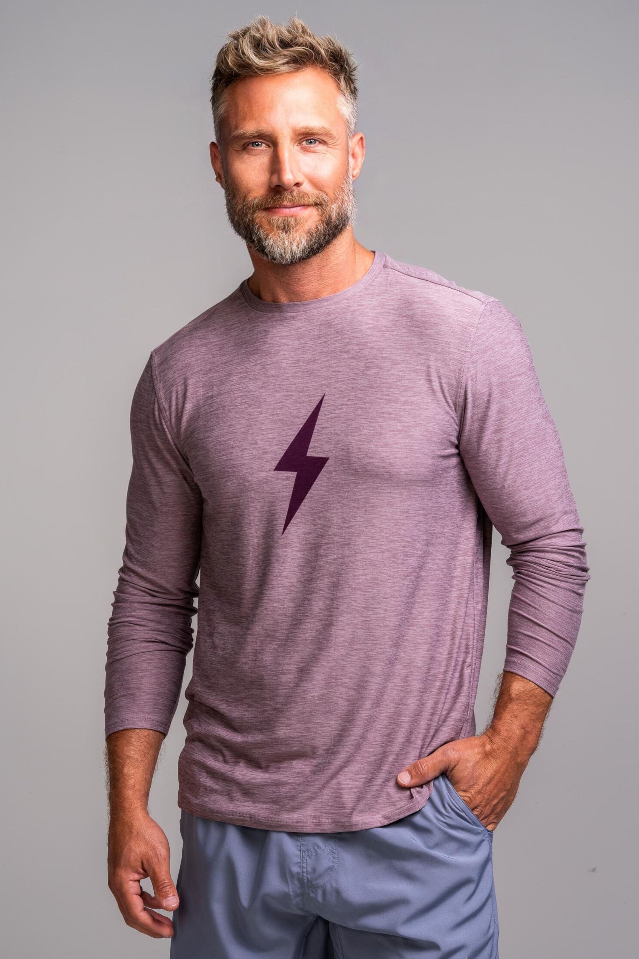"BOLT" SuperSoft Long Sleeve | Cranberry- quickbuy