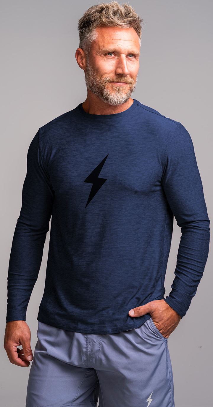 "BOLT" SuperSoft Long Sleeve | Navy - 1