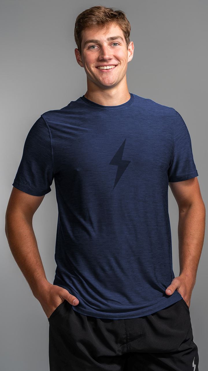 "BOLT" SuperSoft T-Shirt | Navy- quickbuy