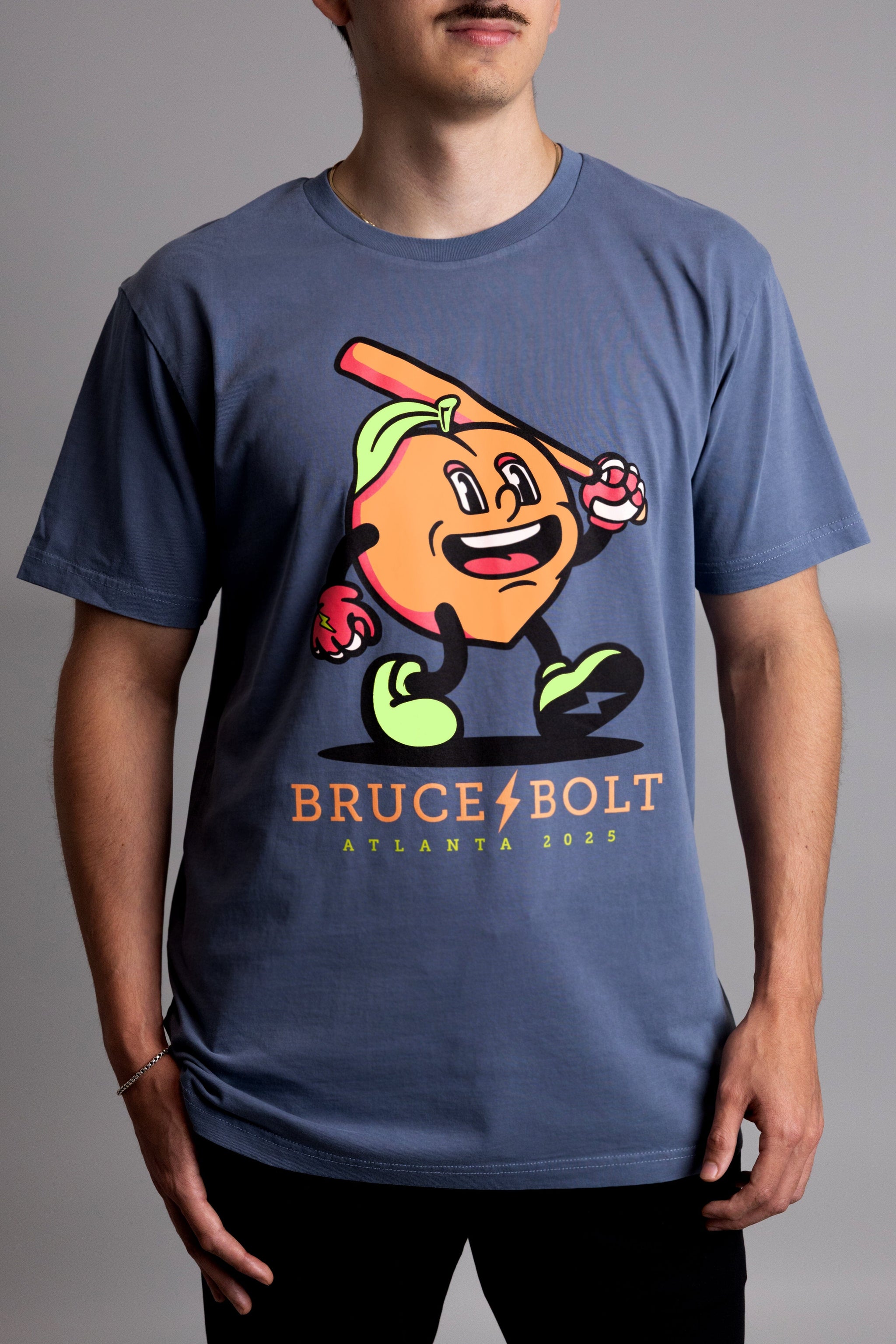 BRUCE BOLT Atlanta Series T-Shirt | SLATE BLUE- thumb 2