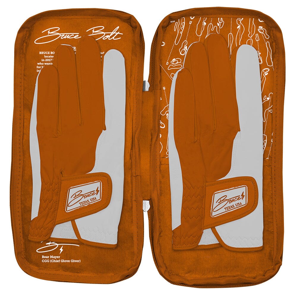 Bear Series Golf Gloves (On Right, 2-Pack) - Austin Orange- thumb 6