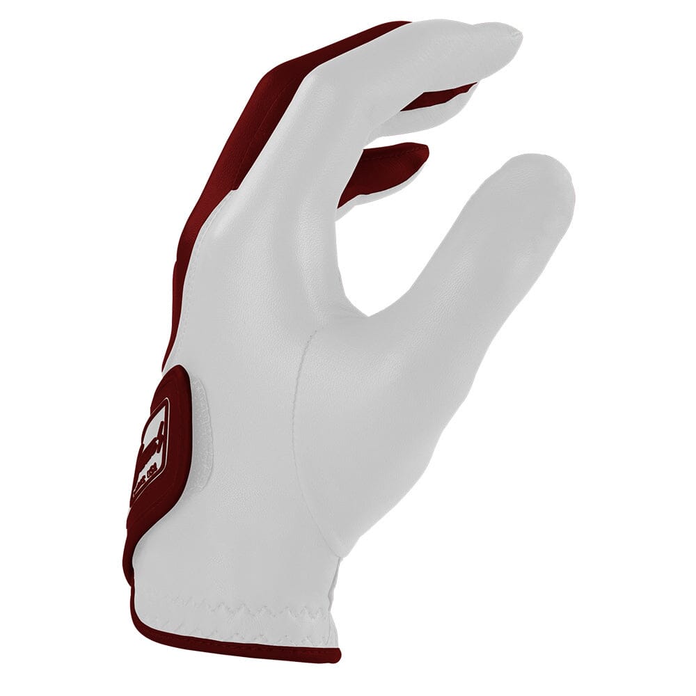 Bear Series Golf Gloves (On Left, 2-Pack) - College Station Maroon- thumb 3