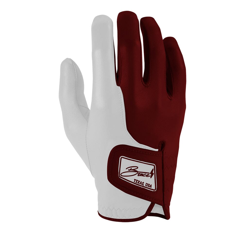 Bear Series Golf Gloves (On Right, 2-Pack) - College Station Maroon- quickbuy