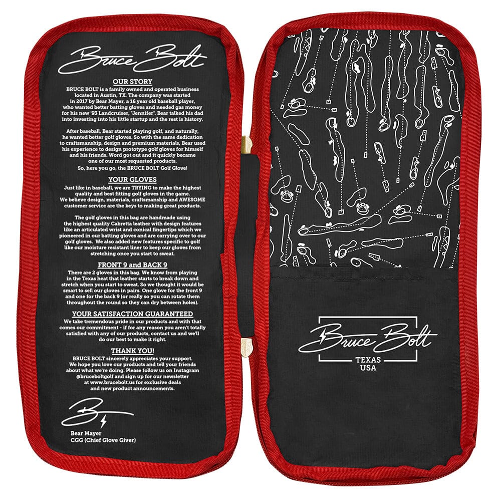 Bear Series Golf Gloves (On Left, 2-Pack) - Lubbock Black- thumb 8