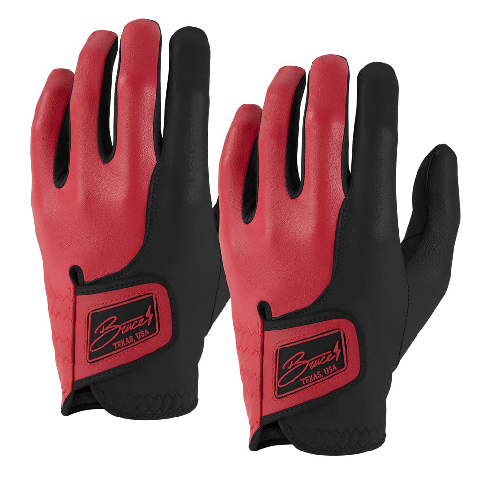 Bear Series Golf Gloves (On Left, 2-Pack) - Lubbock Black- quickbuy