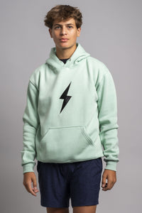 BOLT Hoodie - Mint Green/Black Bolt