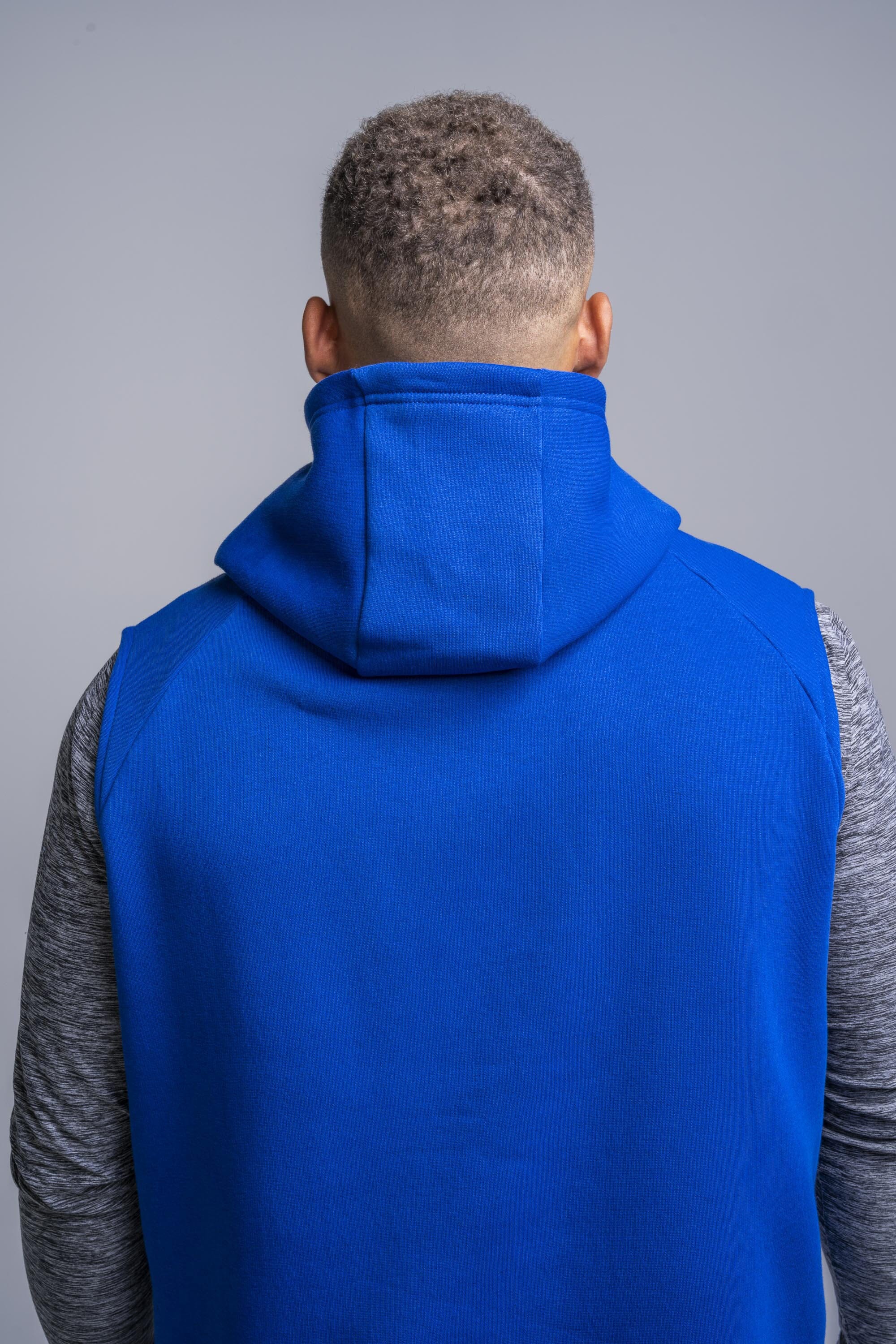 BRUCE BOLT "BOLT" Sleeveless Hoodie - ROYAL w/ Royal Bolt- quickbuy