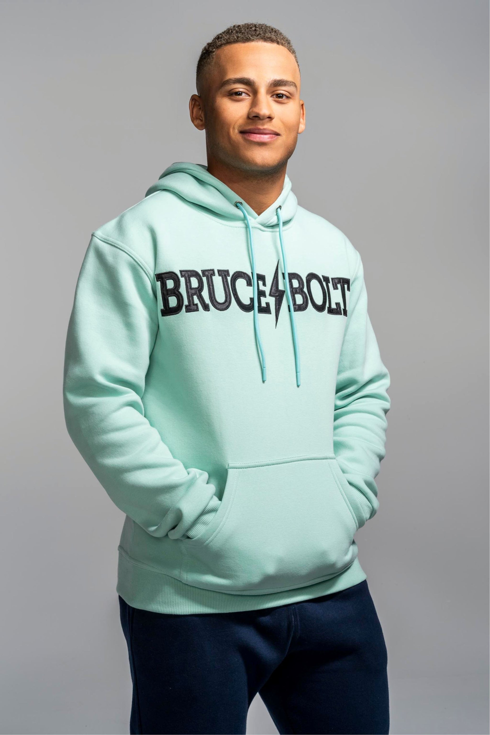 BRUCE BOLT "BRUCE BOLT" Hoodie - MINT- thumb 1