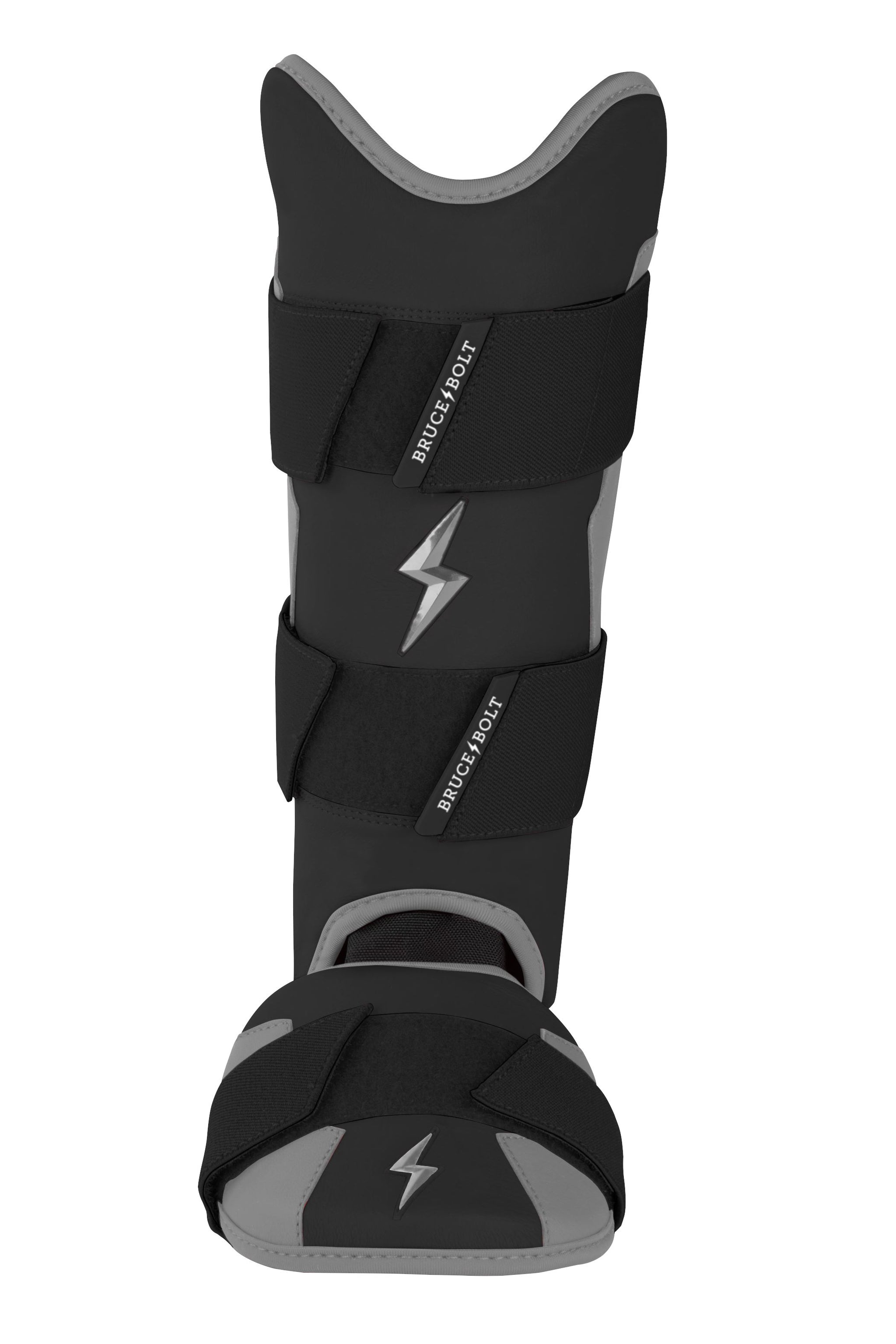 BRUCE BOLT Chrome Series Leg Guard - BLACK- quickbuy