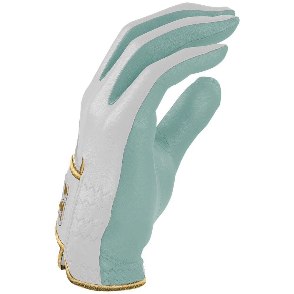 King of JUCO Creator Series Golf Gloves (On Right, 2-Pack) - Mint/Gold- thumb 3