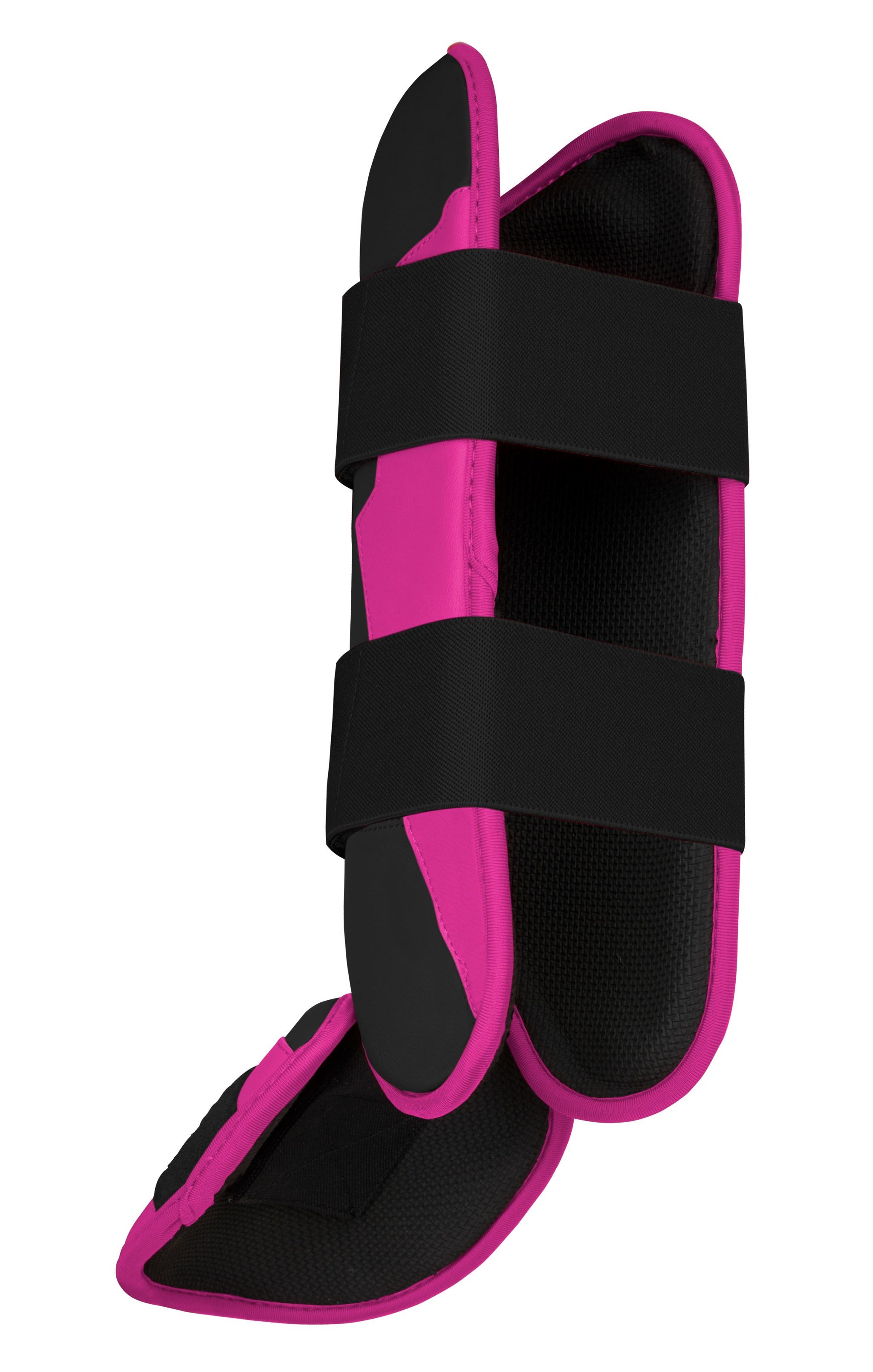 BRUCE BOLT Creator Series Leg Guard - BLACK W/ HOT PINK- quickbuy