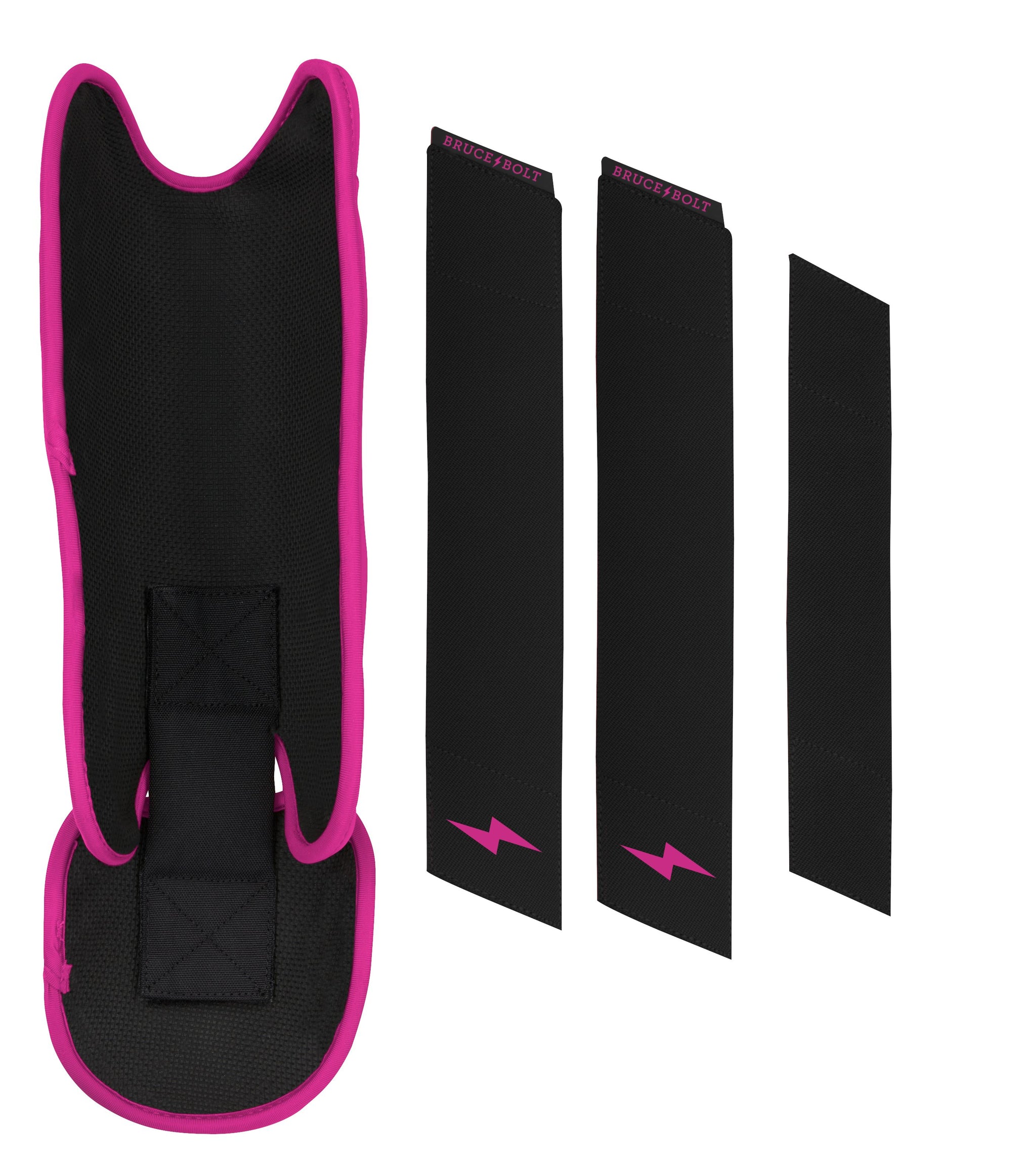 BRUCE BOLT Creator Series Leg Guard - BLACK W/ HOT PINK- thumb 5