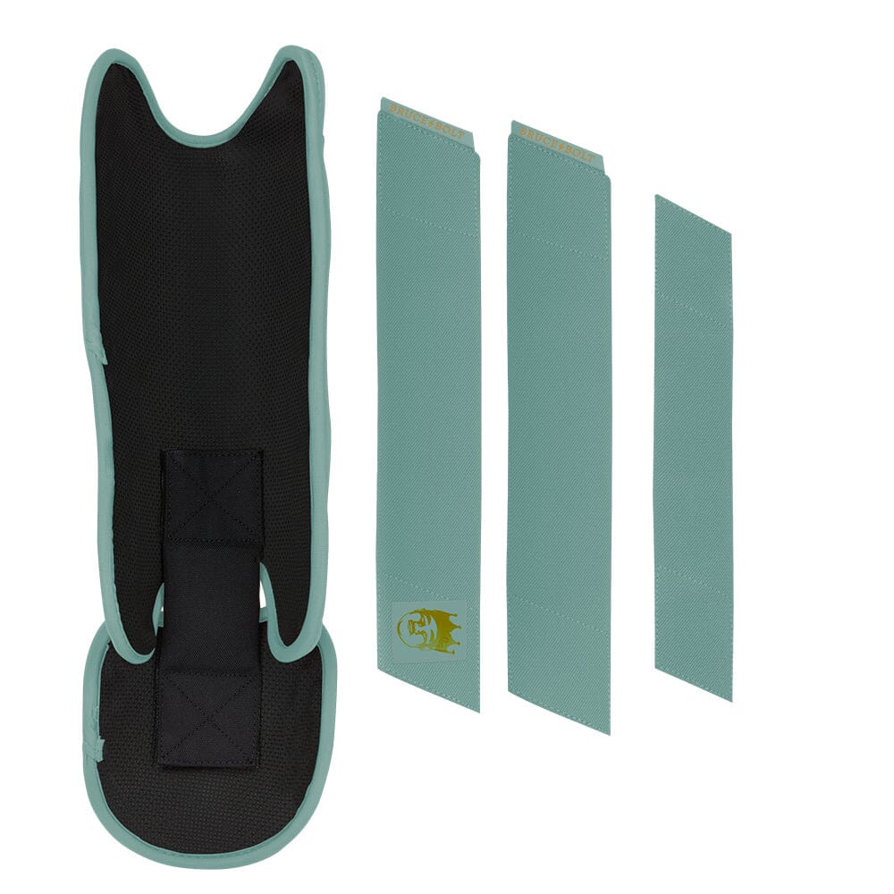 King of JUCO Creator Series Leg Guard - Mint/Gold- quickbuy