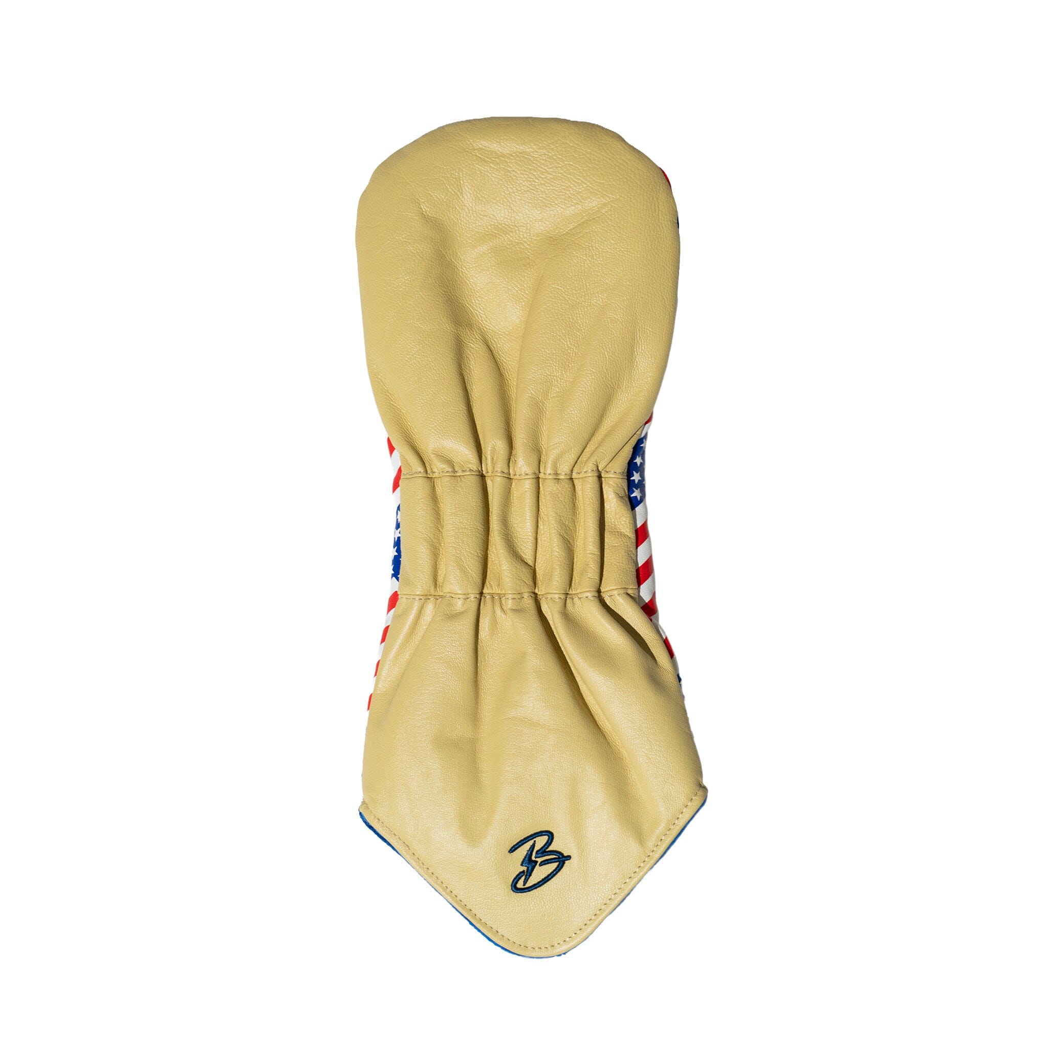 "BRUCE BOLT" Leather Driver Headcover - All American- thumb 3