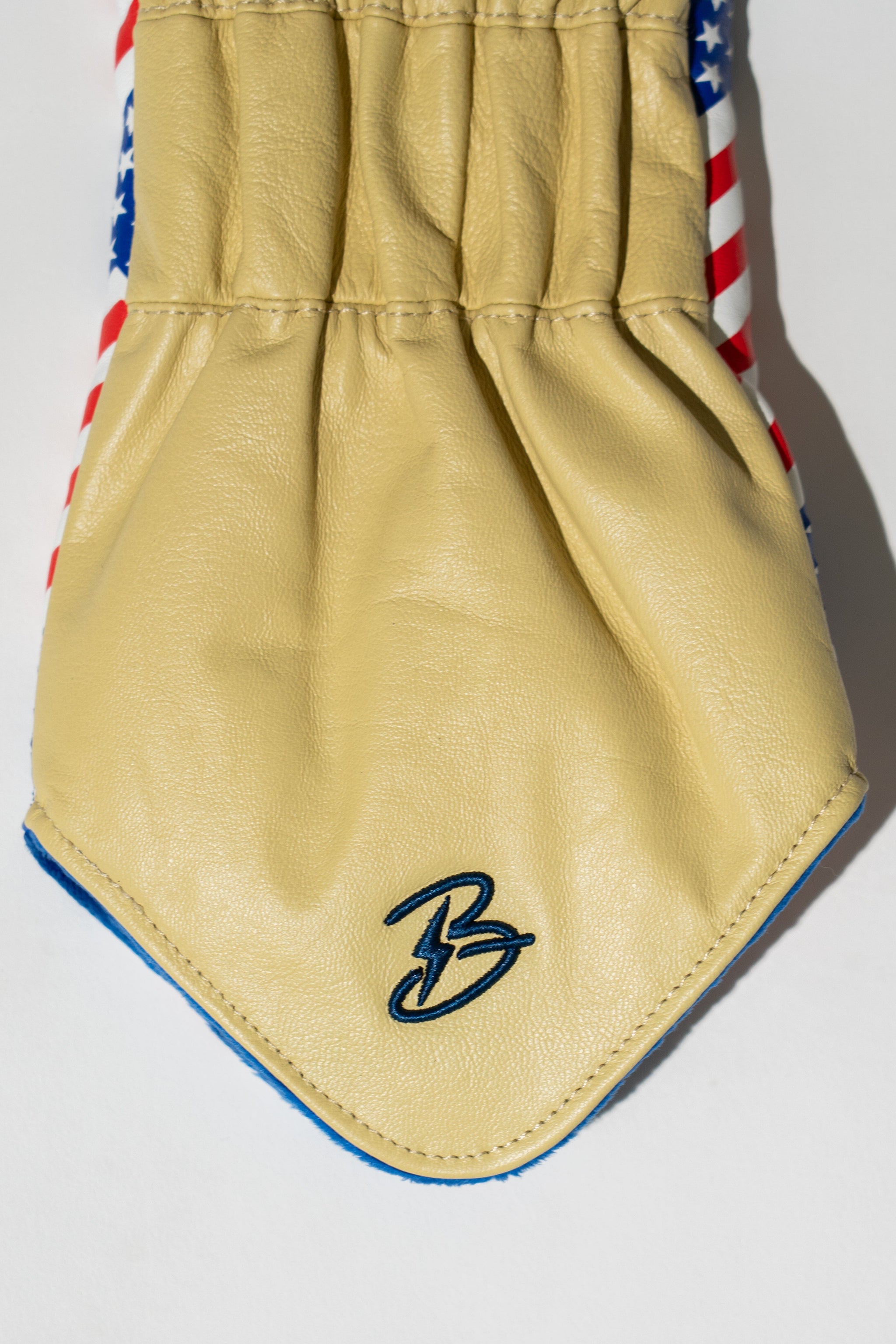 "BRUCE BOLT" Leather Driver Headcover - All American- thumb 7
