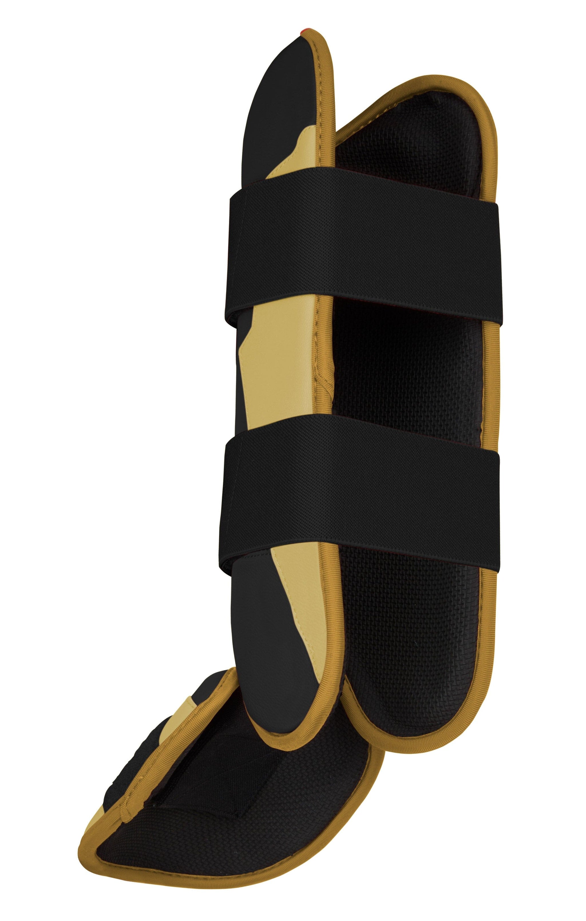 BRUCE BOLT Gold Series Leg Guard - GOLD BLACK- quickbuy
