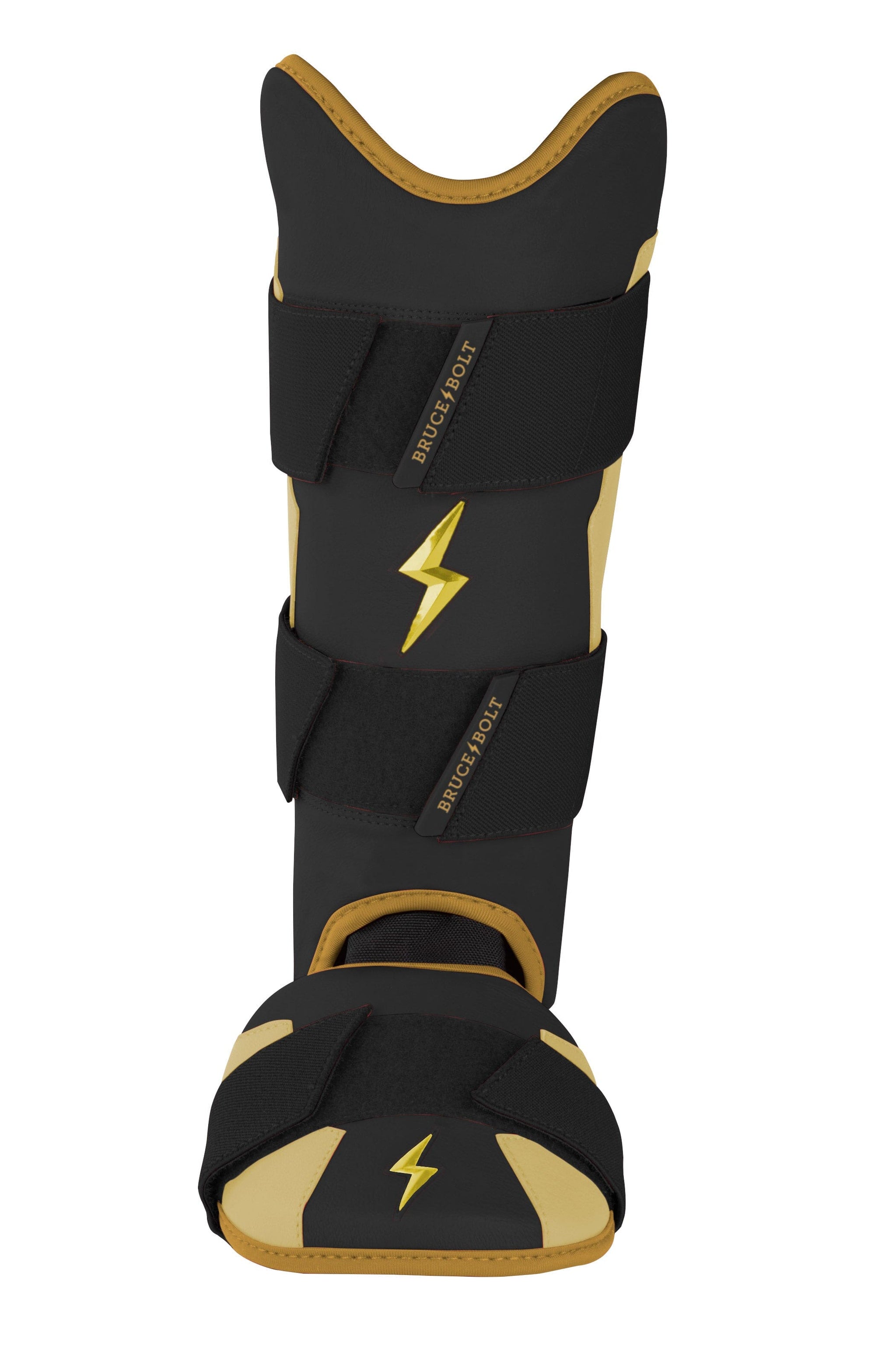 BRUCE BOLT Gold Series Leg Guard - GOLD BLACK- quickbuy