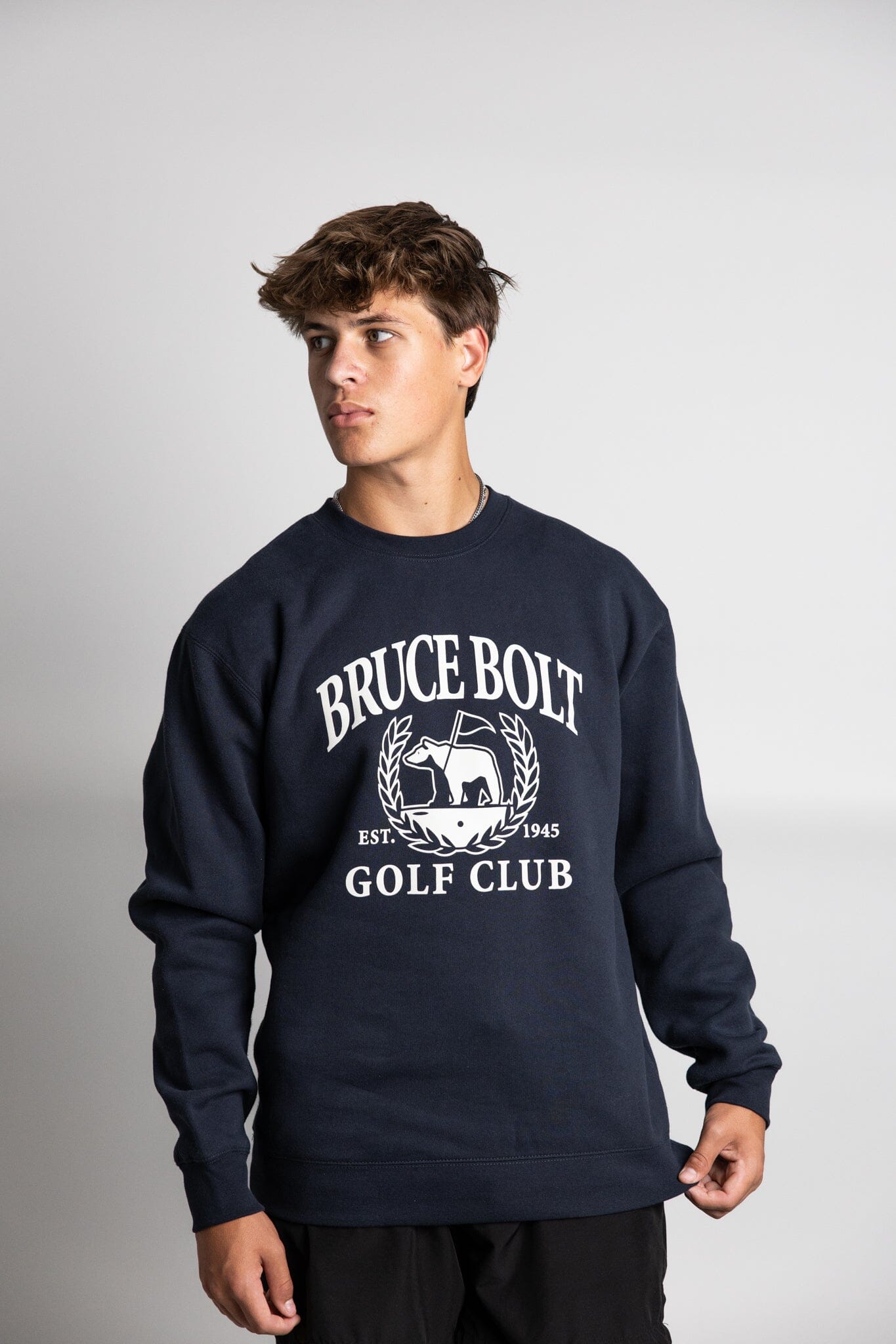 "EST. 1945 GOLF CLUB" Crewneck | NAVY- thumb 3