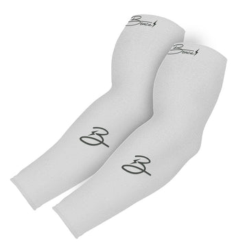BRUCE BOLT Golf Graduated Compression Sun Sleeves (2-Pack) - WHITE - 1