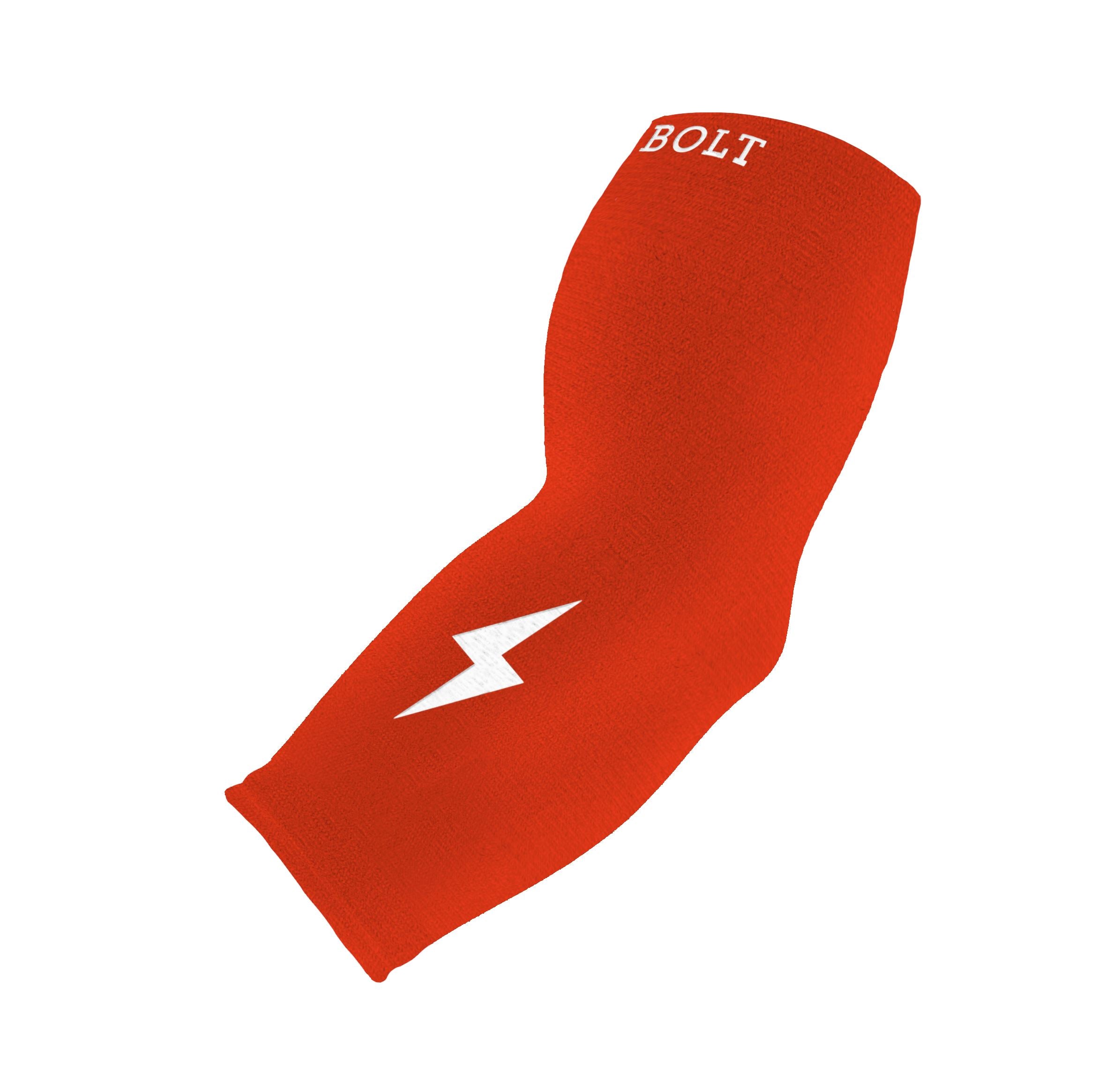 BRUCE/BOLT コンプレッションアームスリーブL/XL RED Caliente Red Arm Sleeve | Baseball Arm Sleeves – BRUCE BOLT